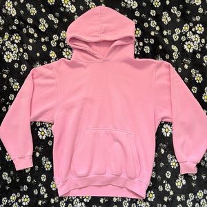 pink hoodie